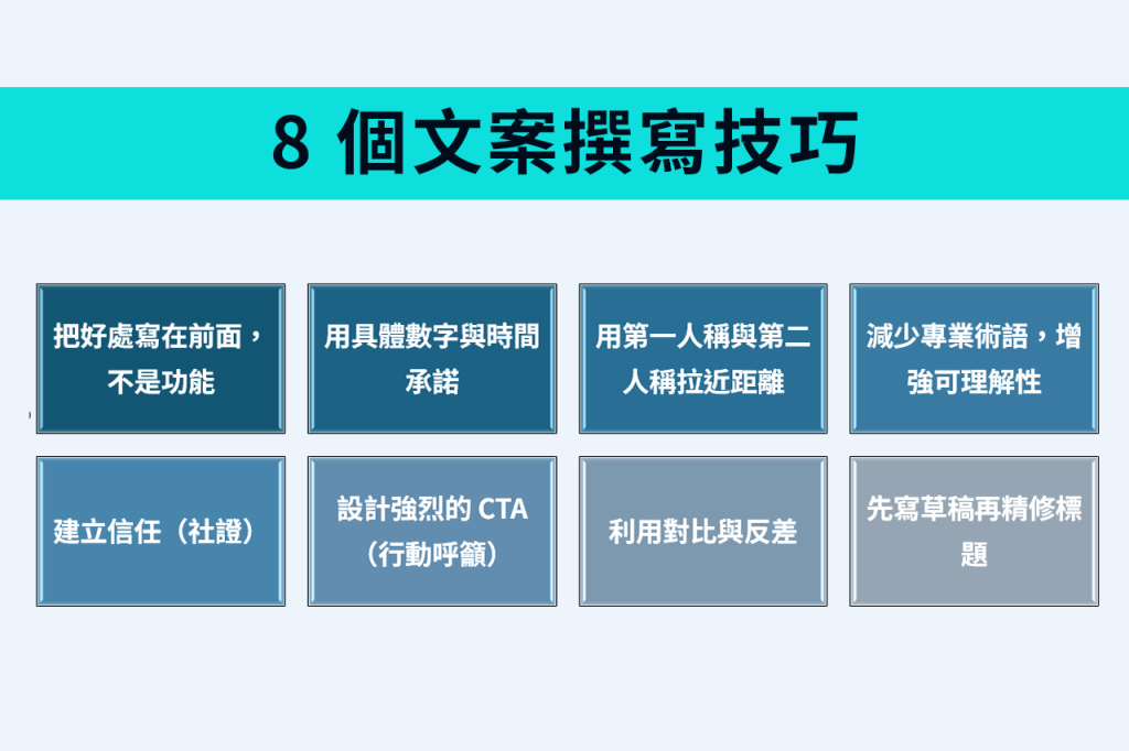 8 個文案撰寫技巧